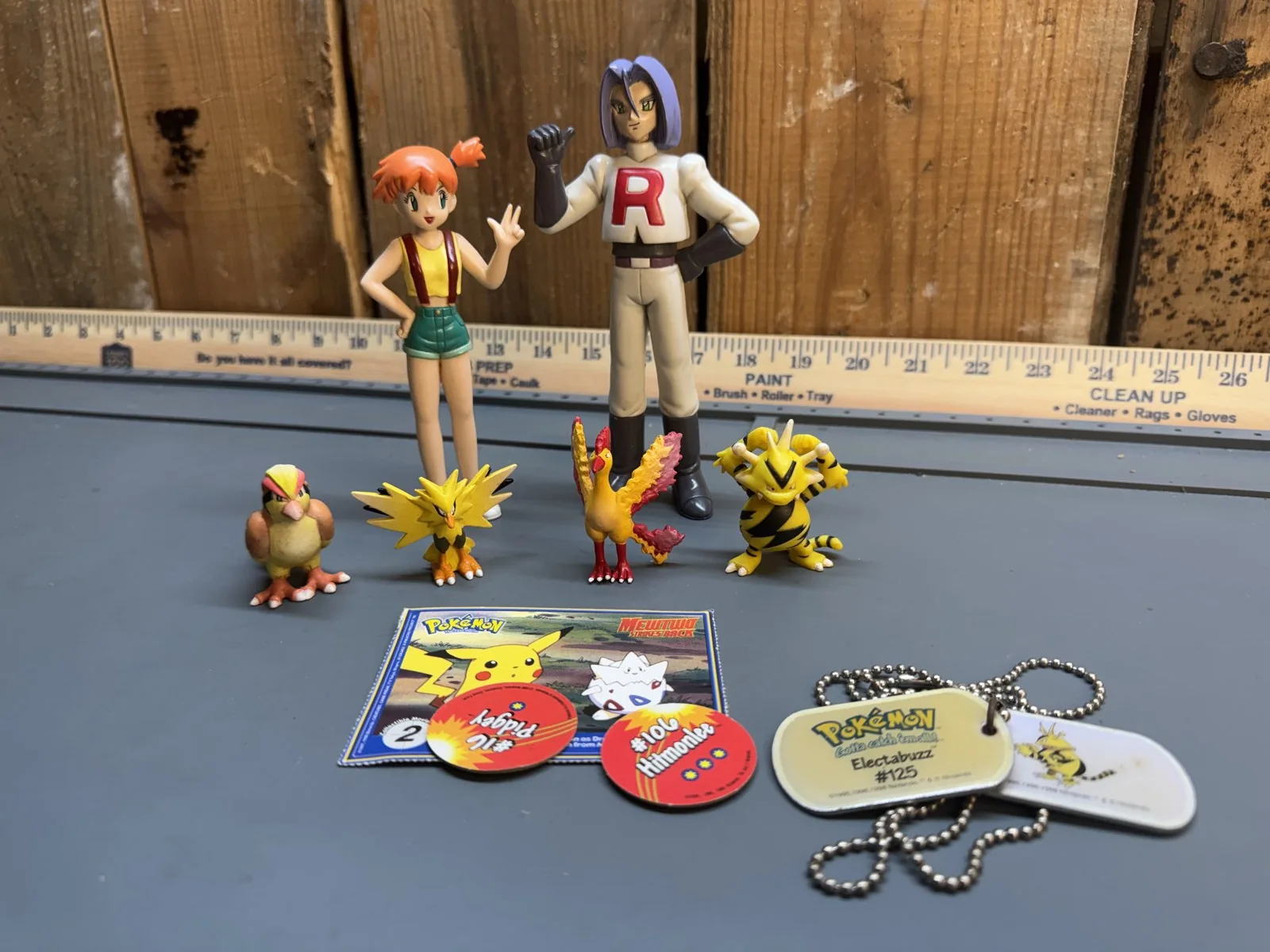 1998 Tomy Pokemon James & Misty + Moltres Zapdos Electabuzz Pidgeotto Lot